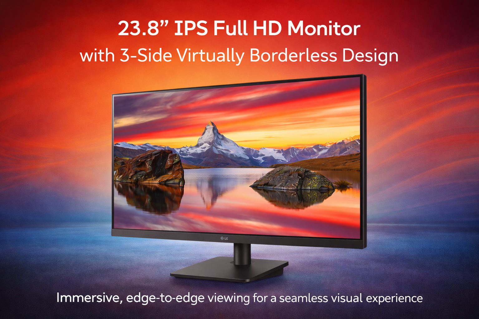 23.8 IPS Full HD Monitor with 3-Side Virtually Borderless Design thumbnail