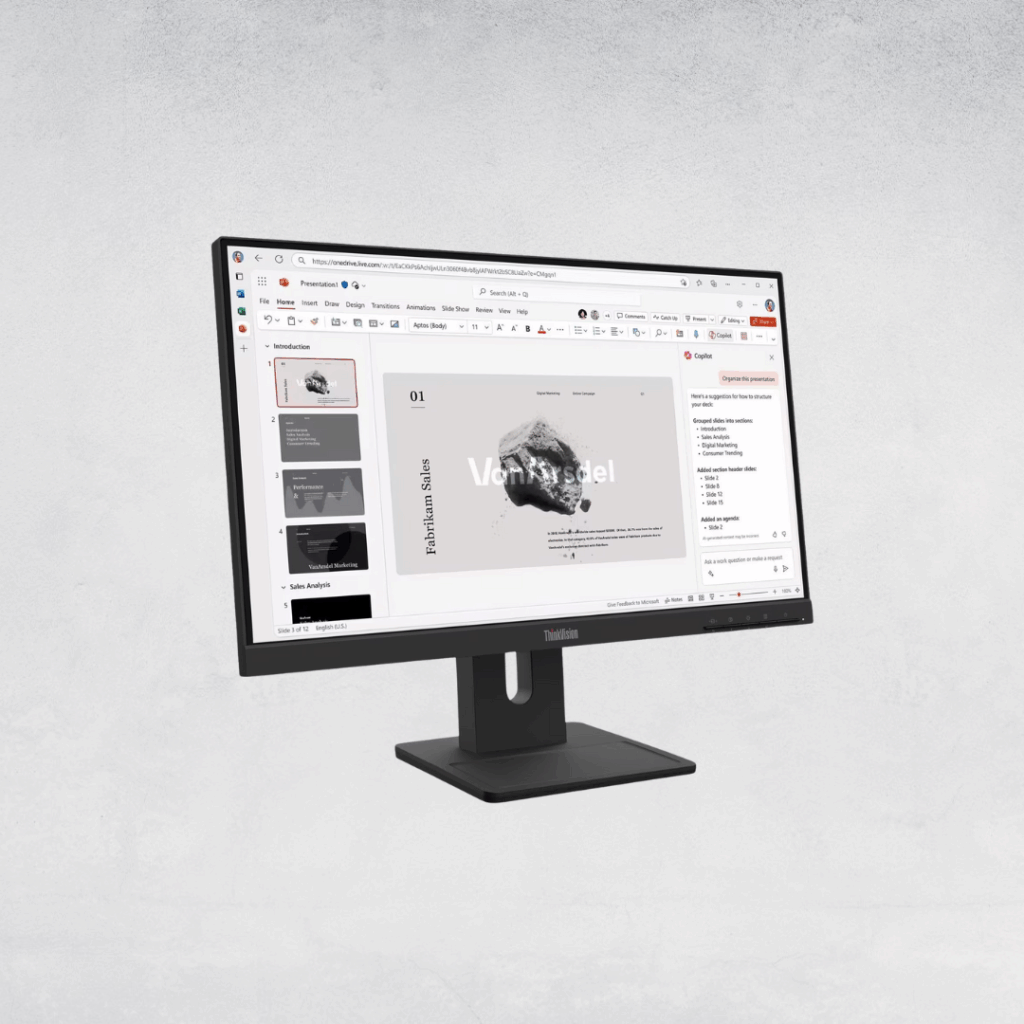Lenovo ThinkVision E22-40 Monitor - Right