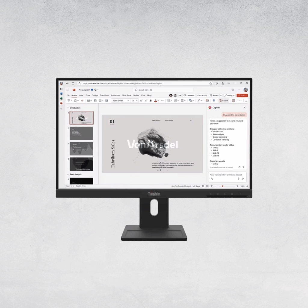Lenovo ThinkVision E22-40 Monitor - Font