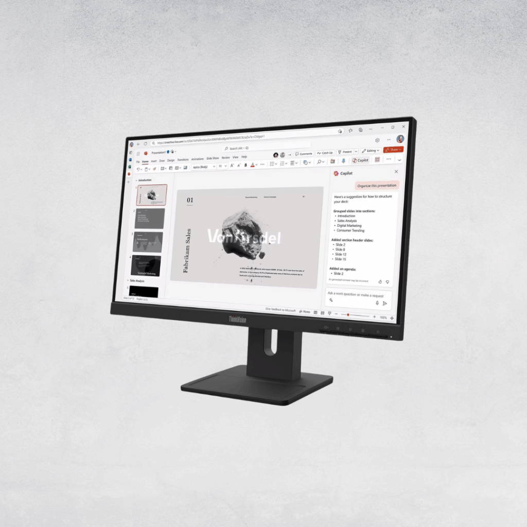 Lenovo ThinkVision E22-40 Monitor - left