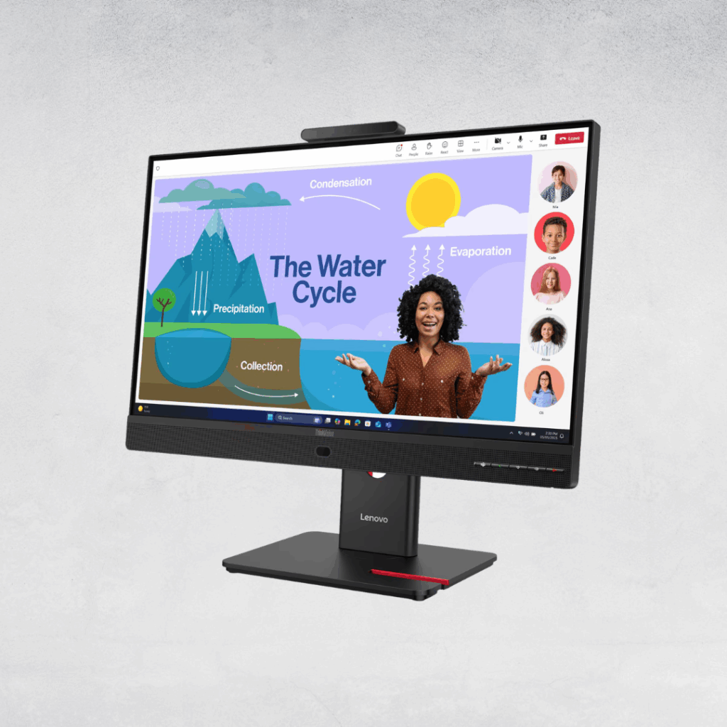 ThinkVision T24D-4v monitor - sideline left