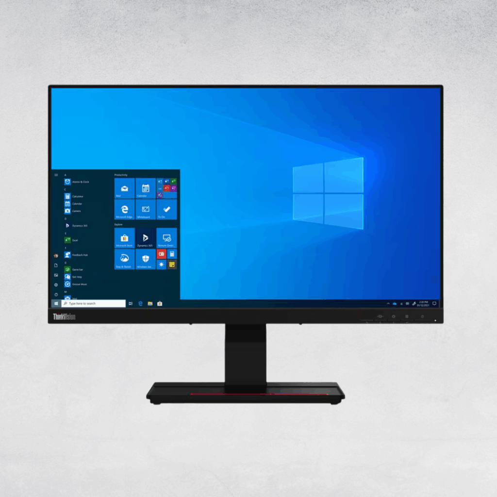 ThinkVision T24t-20 monitor - font