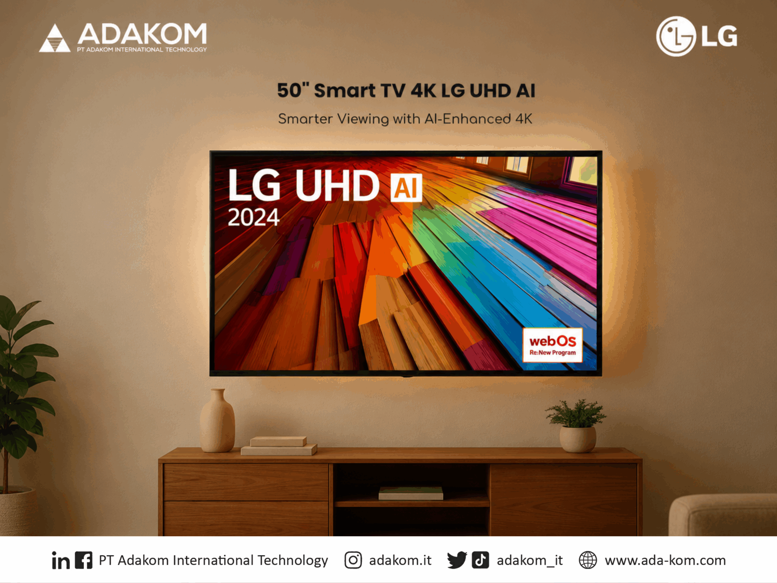 Product LG 50” Smart TV 4K UHD A