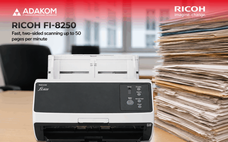Product – Ricoh fi-8250 Fast, two-sided Scanning up to 50 pages per minute
